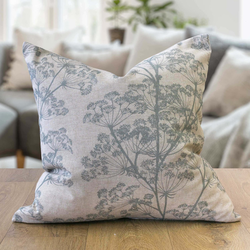 Floral Cushion, 43x43cm, Feather filled
