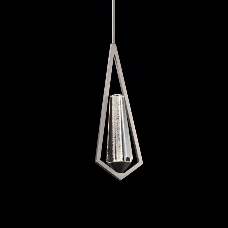 Devotion 1 Light LED Mini Pendant, Satin Nickel
