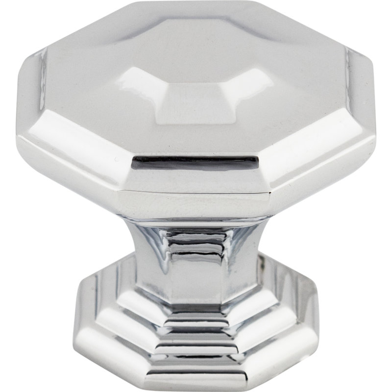 Chalet Round Knob, 1 1/2" Knob Diameter, Polished Chrome
