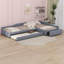 Lit de jour double tapissier avec couchette et tiroir Hennings-105767793