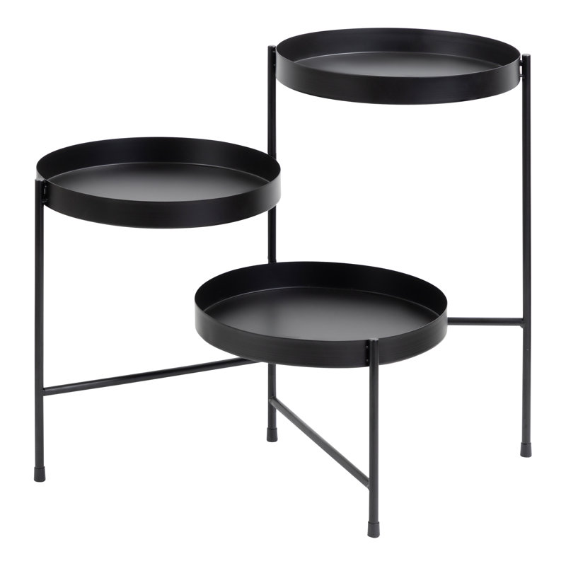 Oquendo Metal Pot Planter, Black