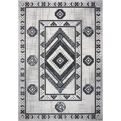 Tapis oriental gris / noir Purcellville