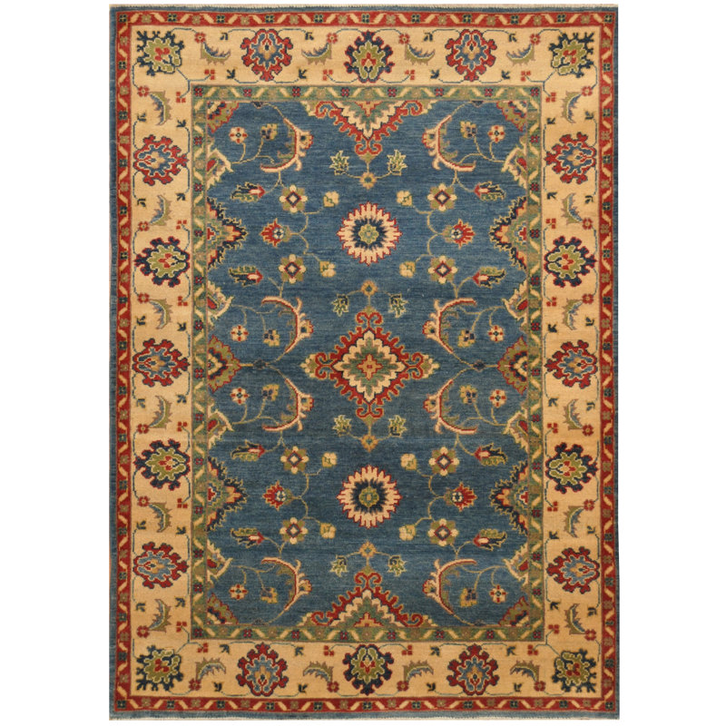 Tapis en laine Kazak fabriqué à la main Tribal