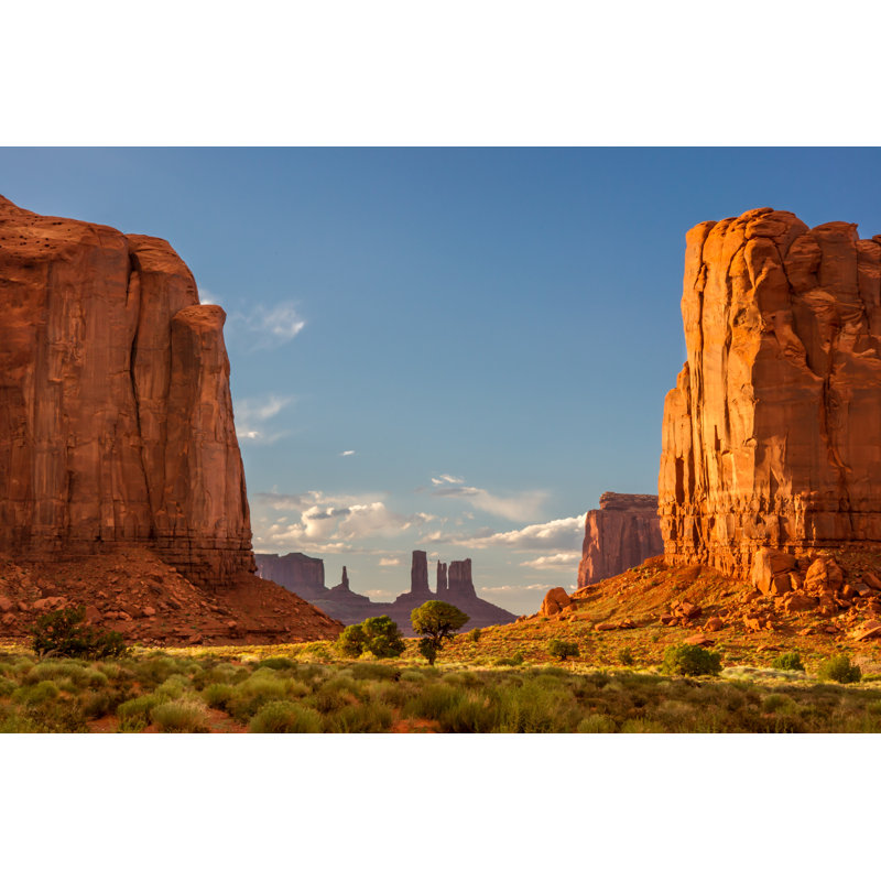Pulmeria Mounment Valley 1 Piece Wrapped Canvas Wall Art, 61cm H x 91cm W x 3.8cm D