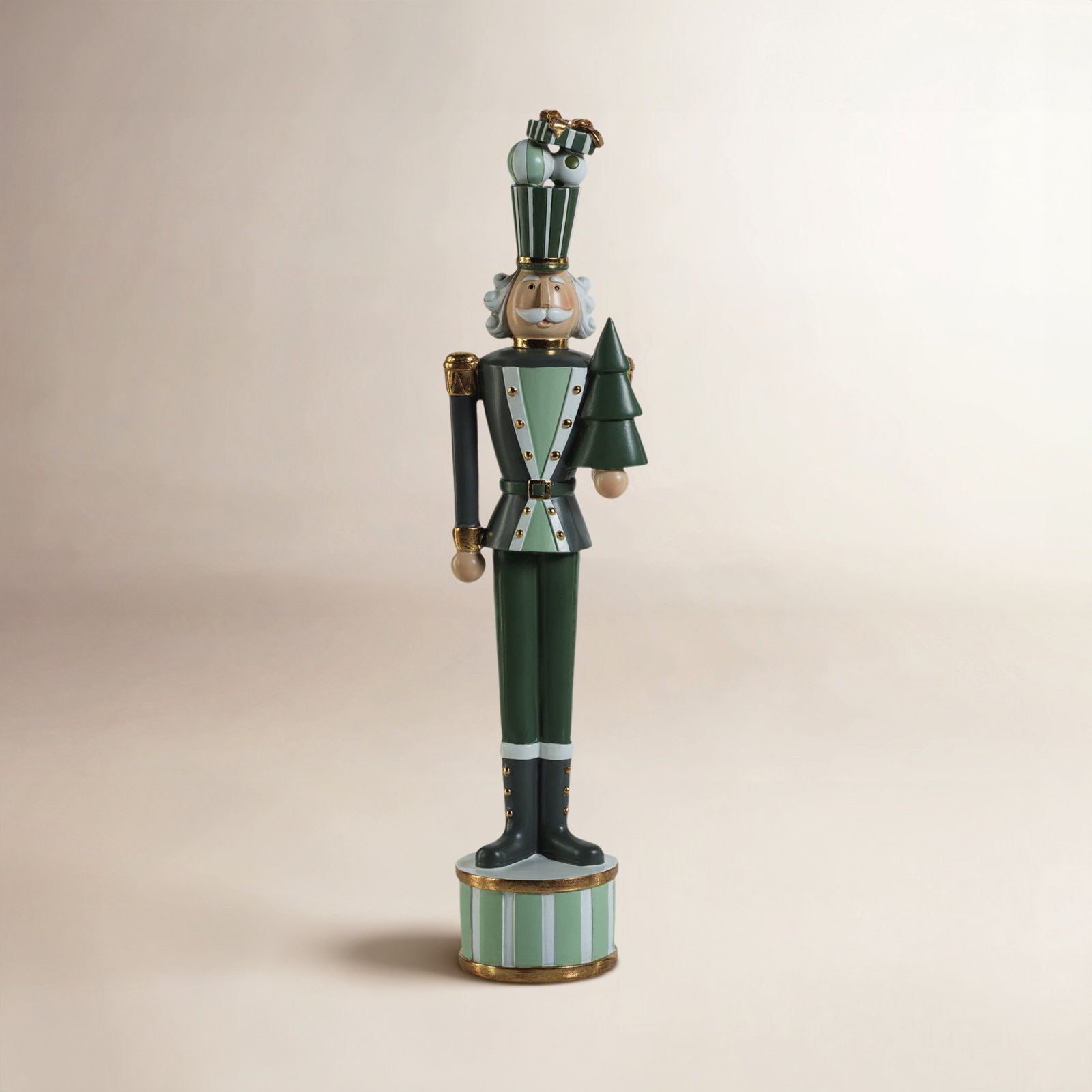 Halleran Nutcracker Soldier Figurine, 17.5" H x 3.5" W x 3.5" D