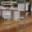 26 inch Counter Height Bar Stools,Leather Bar Stools with Back-206441296-206441310