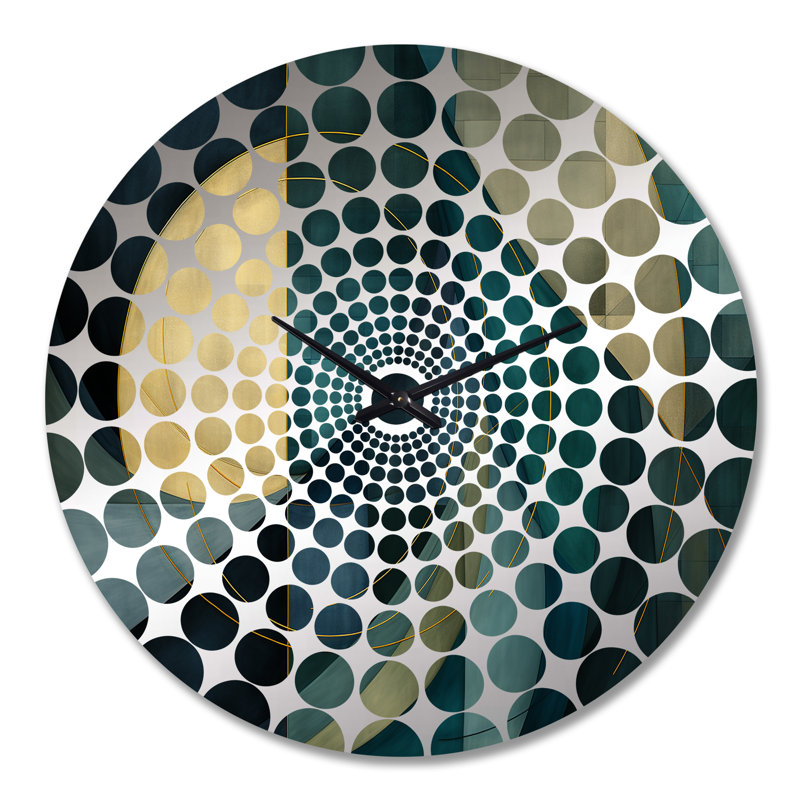 Horloge murale Wayna - Collages abstraits, Très grand