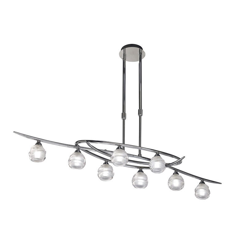 Henrich 8 - Light Kitchen Island Pendant, Polished Chrome