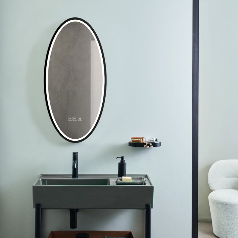 Miroir mural Condy, 35 po x 18 po, Ovale