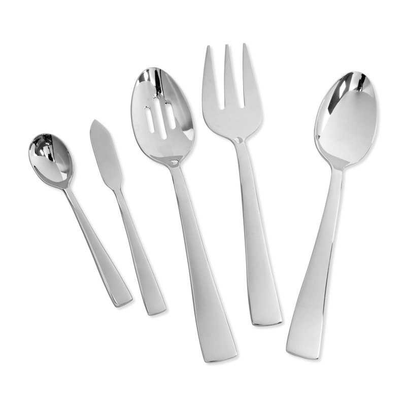 Mickyle 5 Piece Stainless Steel Hostess Set
