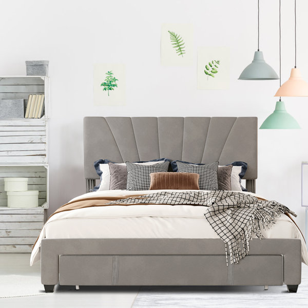 Everly Quinn Hie Upholstered Storage Bed & Reviews | Wayfair