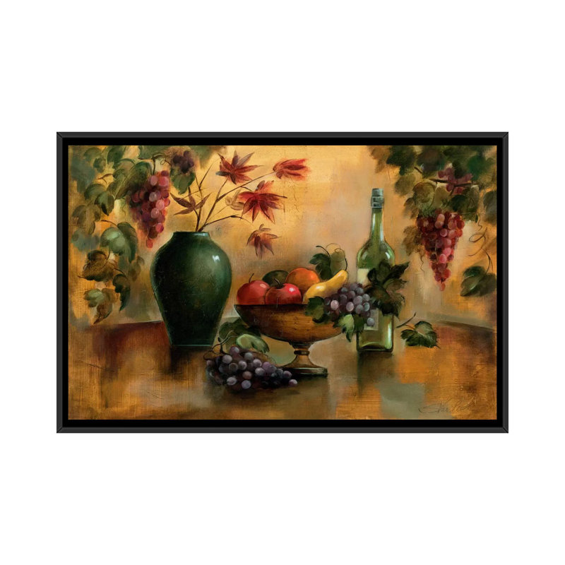 «Autumn Hues» par Silvia Vassileva - reproduction d'art, Aucun mat, H 26 po x l 40 po x P 1,5 po, Toile avec cadre noir