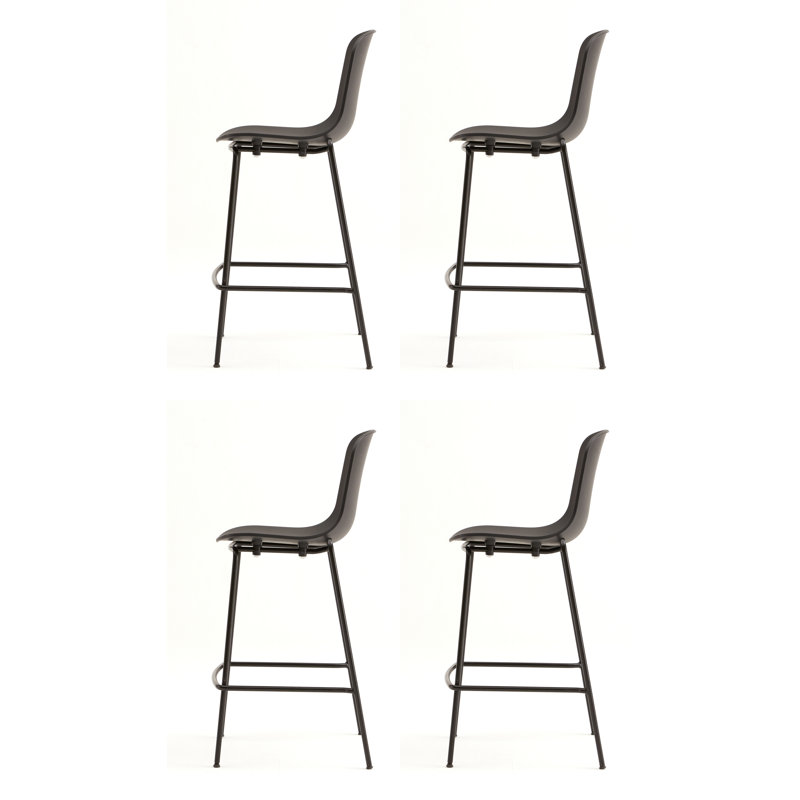 Holi Counter & Bar Stool, Counter Stool (26.5" Seat Height), Black
