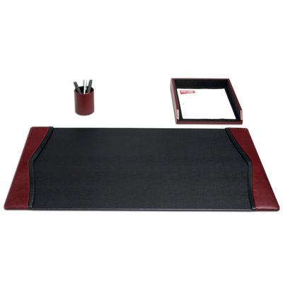 Leather Desk Organizer Set
