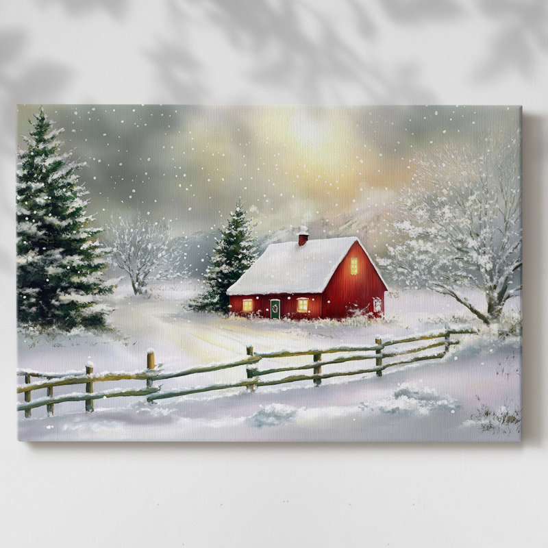 Art des Fêtes de Noël III - Toile tendue avec châssis - Lxxv, H 40 po x l 60 po
