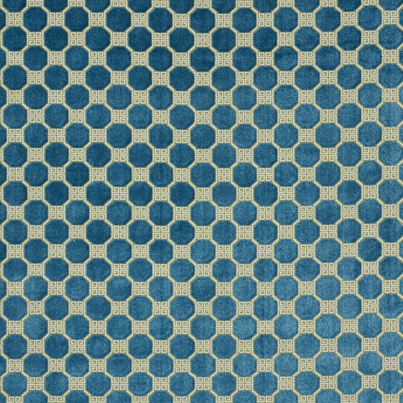 Octavia Velvet Fabric, Peacock