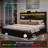 King Bed With 6 Storage Drawers, Platform Bed With Bookcase Headboard&led Light, Black-187703542-187703497