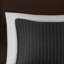 Très grand / très grand courtepointe noir, réversible avec corail, coquille de microfibre, rembourré de coton, noir durable, 3 pièces, courtepointe, microfibre, literie moderne