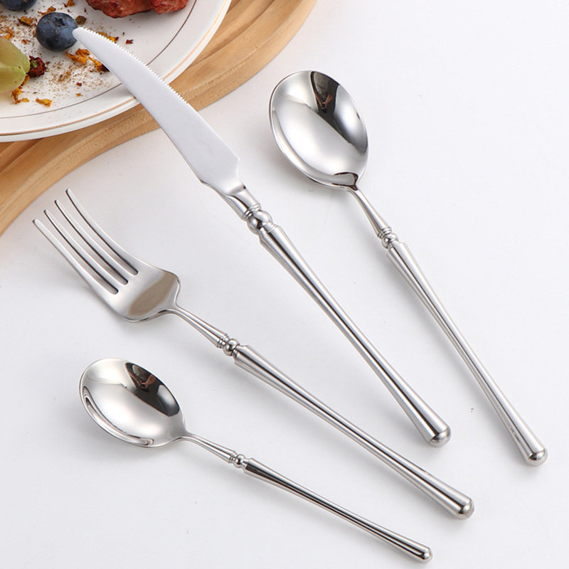 Ensemble de couverts 20 pièces pour 4 couverts en acier inoxydable, couverts, couverts, voyage, couverts, Argent