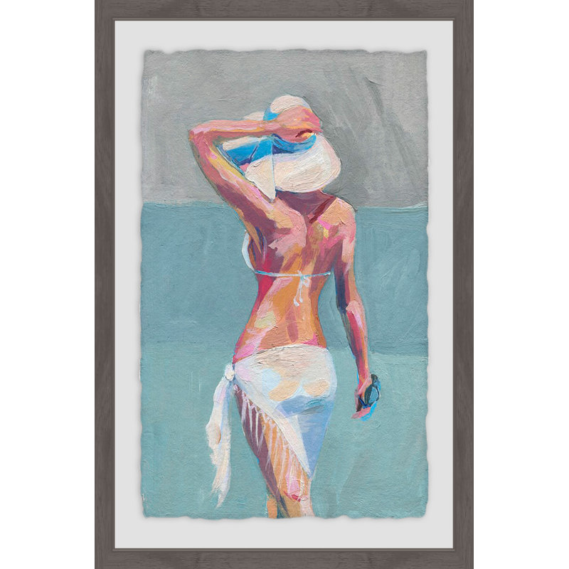 Beach Fashionista - Single Picture Frame Painting, 91 cm H x 61 cm W x 4 cm D