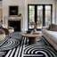 Tapis contemporain à lignes-1669872430