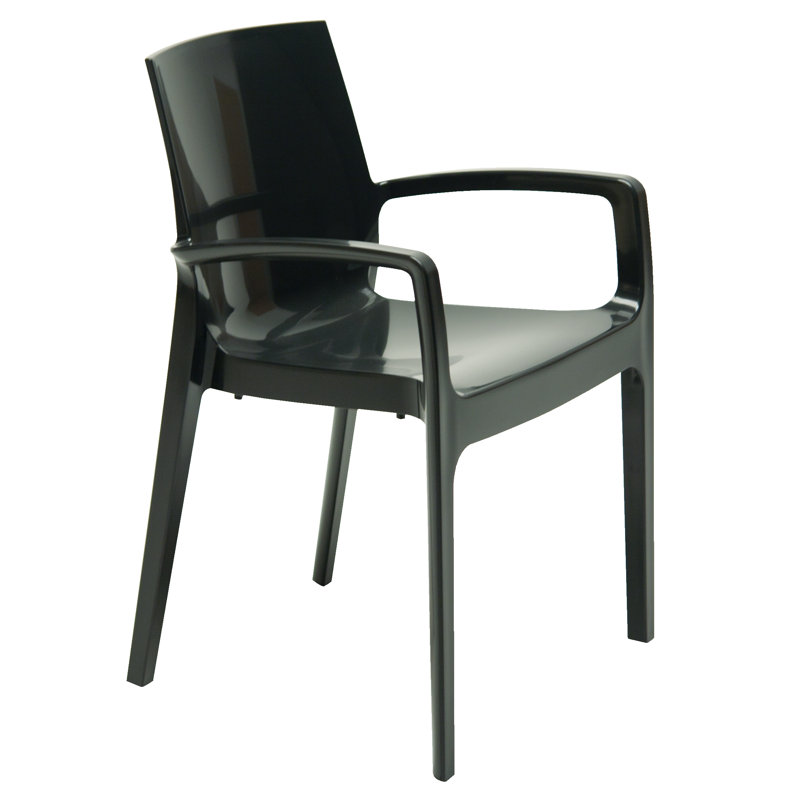 MacLaine Stacking Chair, Anthracite