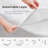 Heated Mattress Pad ETL Certified Flower Bed Warmer with 9 Heat Settings, 1-12 Hours Auto Off Deep Pocket, Machine Washable, White-779757602
