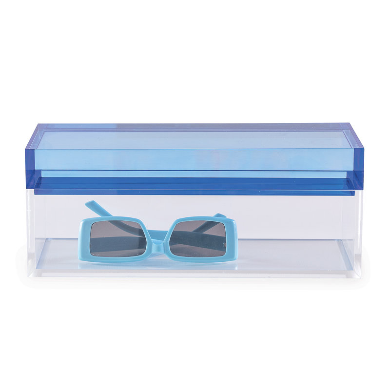 Glencoe Blue Box, Blue/Clear
