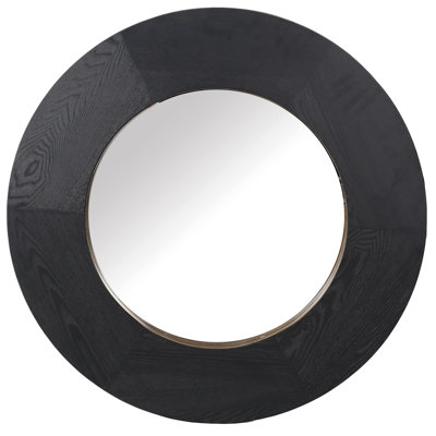 Netta Round Wood Mirror