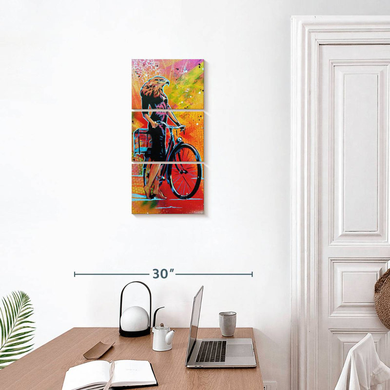 Cycle Roaring, H 27 po x l 12 po
