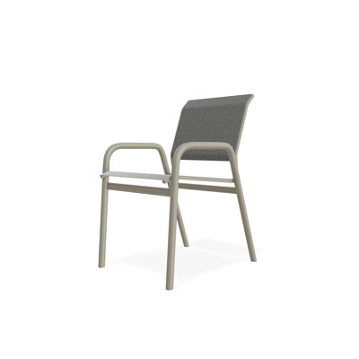 Gardenella Sling Aluminum Frame Stacking Bistro Chair