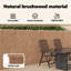150cm H x 400cm W Brown Wood Border Fencing