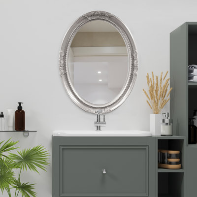 Miroir décoratif mural biseauté de style traditionnel