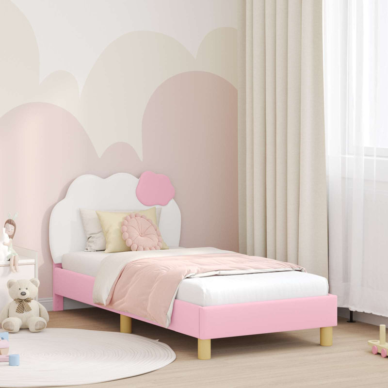 Bed Frame, European Toddler (80 x 160cm), Pink