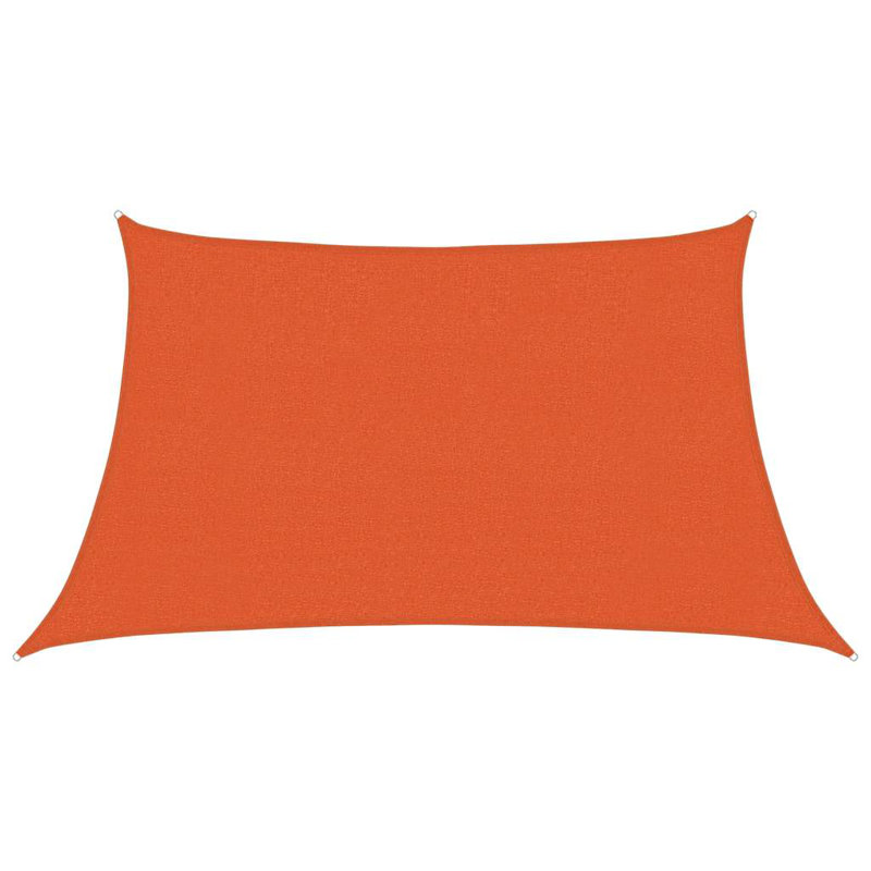 4m x 2m Trapezium Shade Sail, Orange