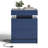 Westerly Modern Style Wooden Nightstand with LED Light and Storage Drawers-942507172