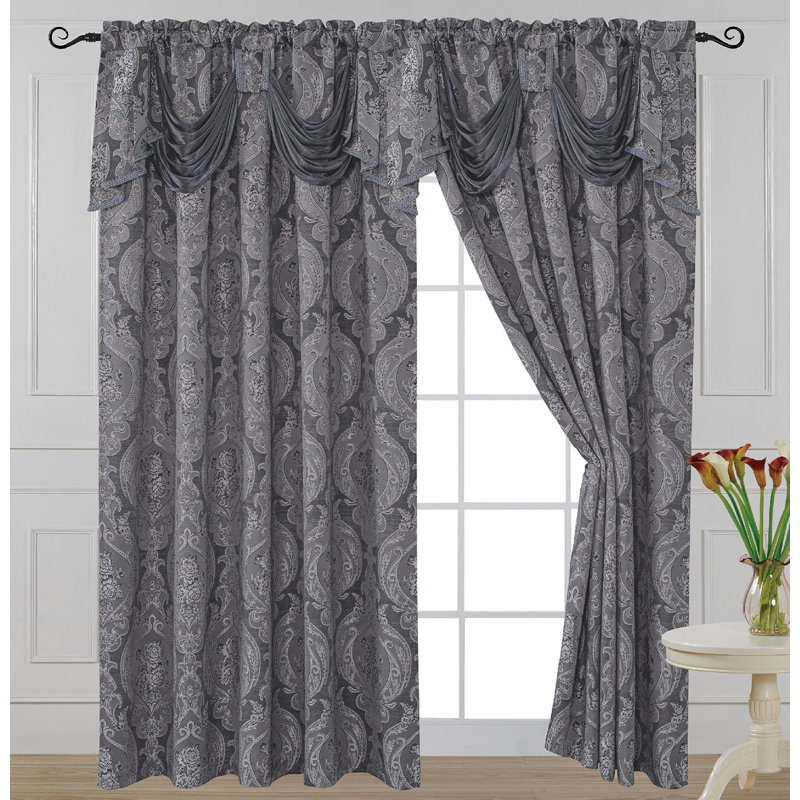 Vanwert Room Darkening Single Curtain Panel, Grey