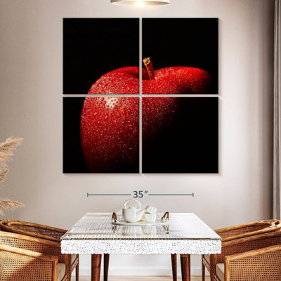 Dewy Red Apple