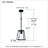 Agathla 1 - Light Single Cylinder Pendant-1314505956
