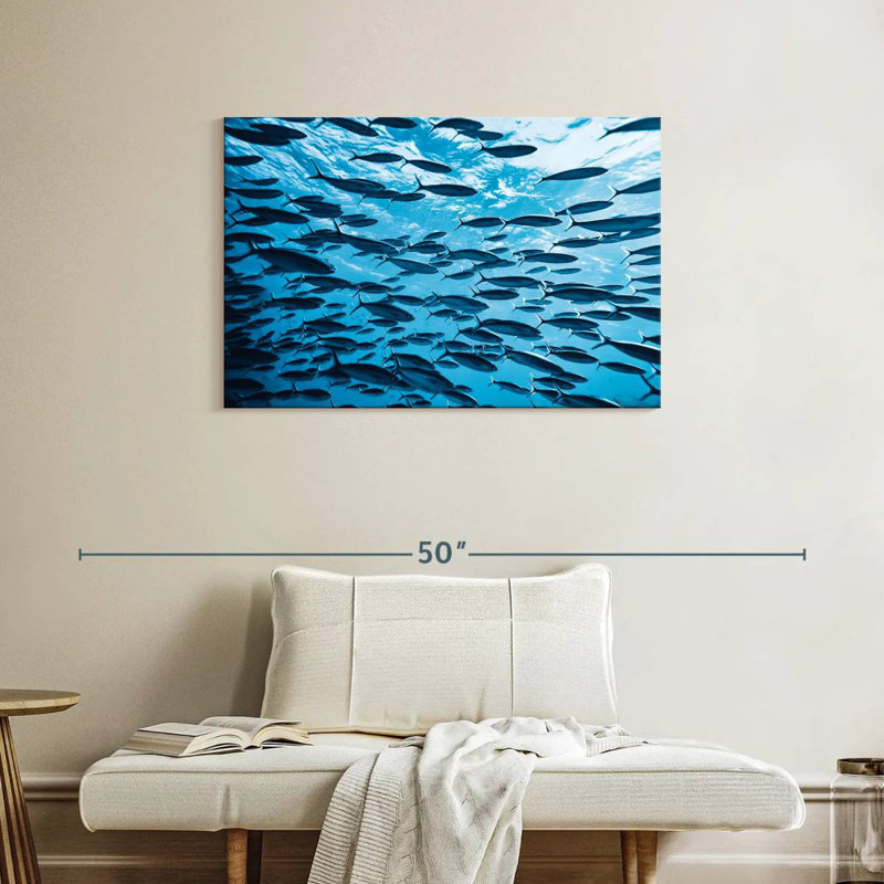 Banc de poissons tropicaux, H 24 po x l 36 po