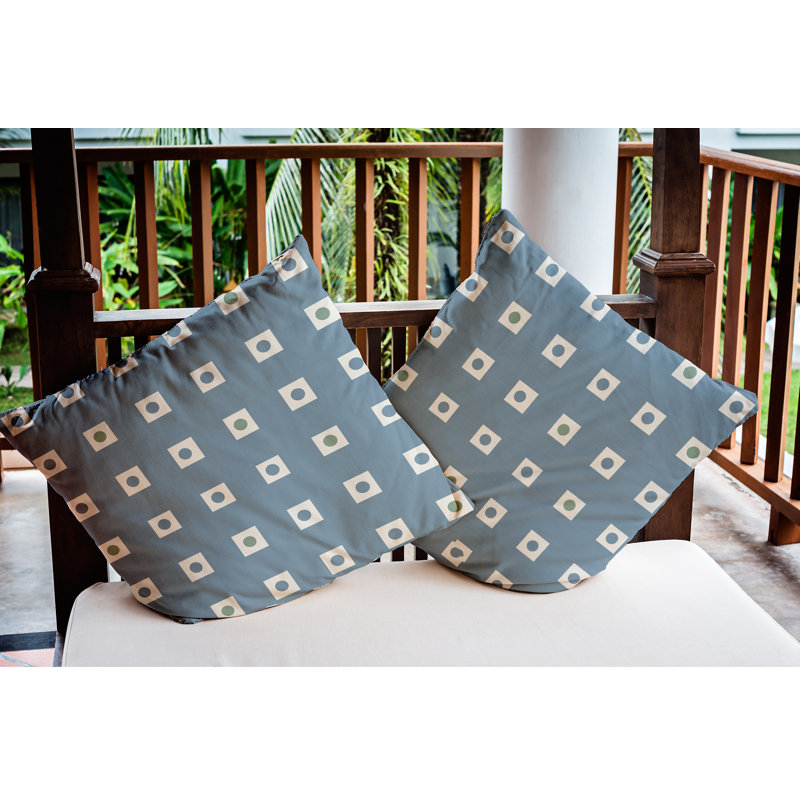 Housse de coussin et insert Layton, Sauge, 18 po x 18 po