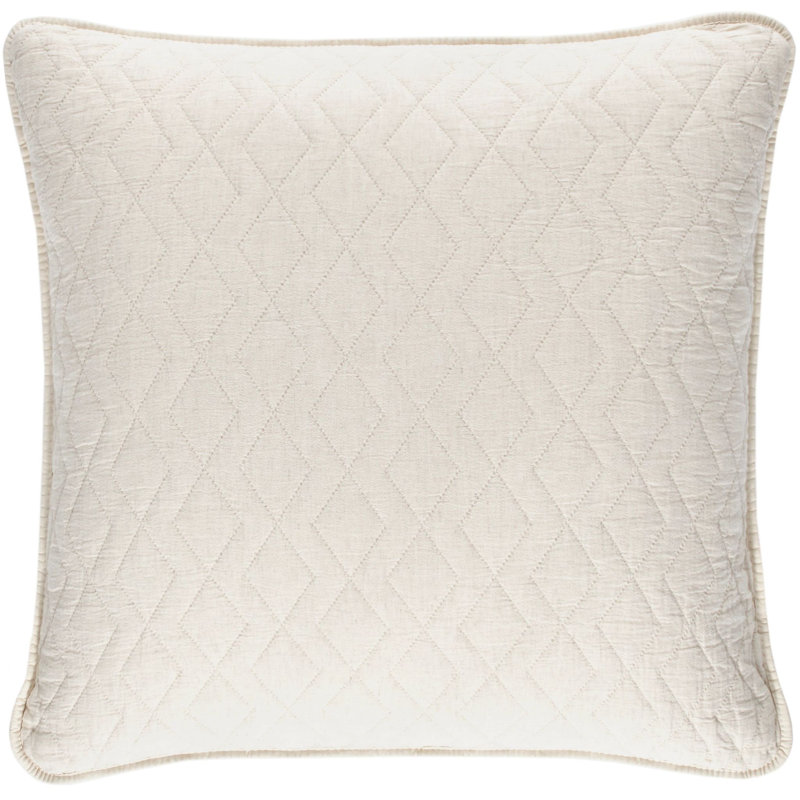 Birdie Quilted Coverlet, Natural, Euro