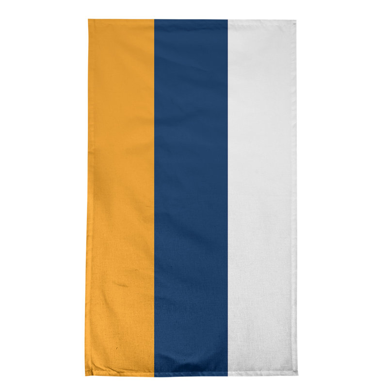 Stripe Tea Towel Kitchen Towel, Cotton Blend, Gold/Navy/White Utah Basketball