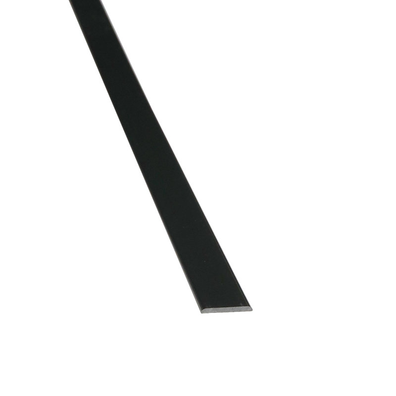 Plastic Slatwall Bin, Black, 1" x 96" x 0.125"