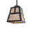 Alimah 1 - Light Craftsman Brown Empire Pendant