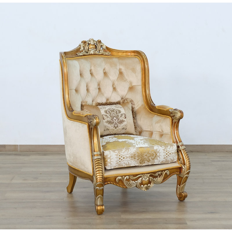 Luxor Wingback Chair, Brown