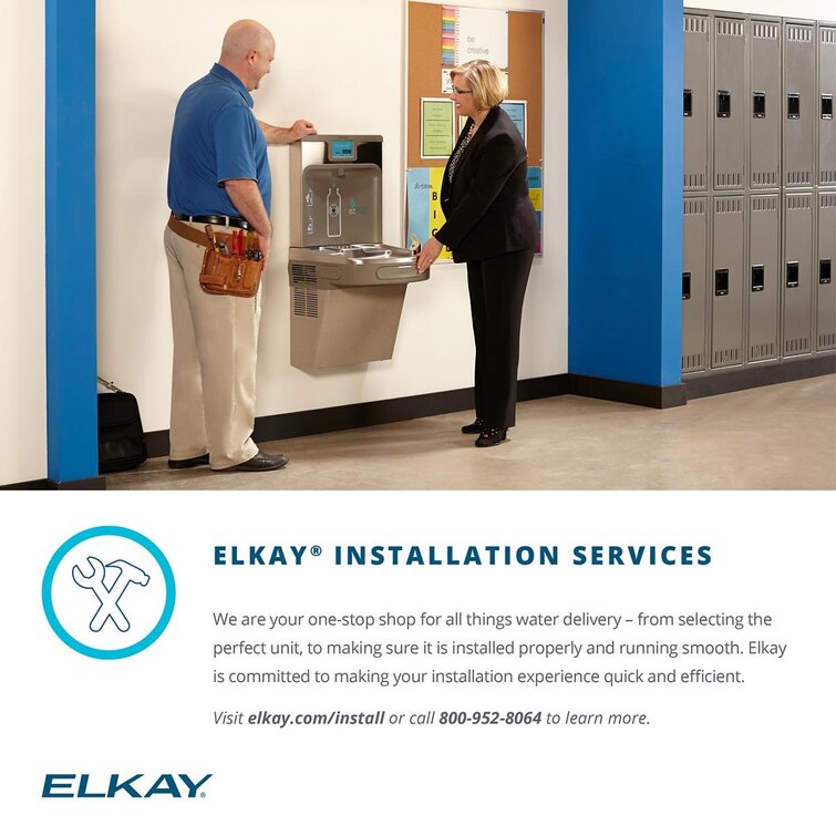 Elkay Barrier-Free Wall Mount Drinking Fountain | Wayfair