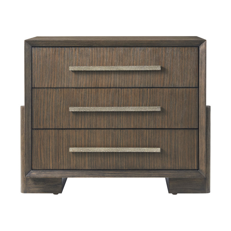 Urbane 3 Drawer Nightstand, Campfire