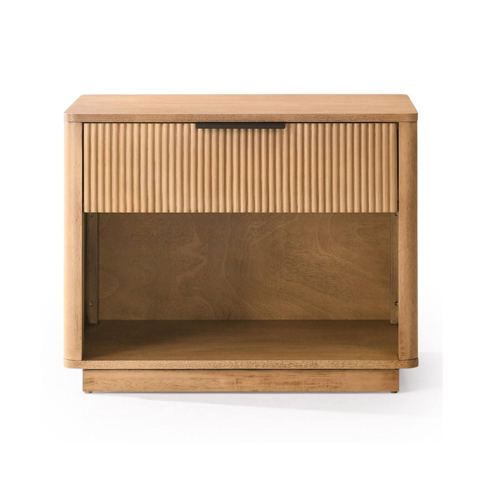 Akira 1 - Drawer Nightstand, White Oak