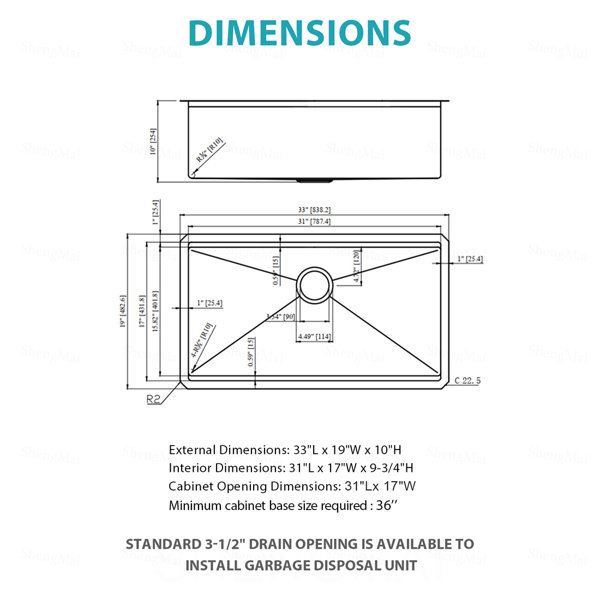 Dimensions du produit